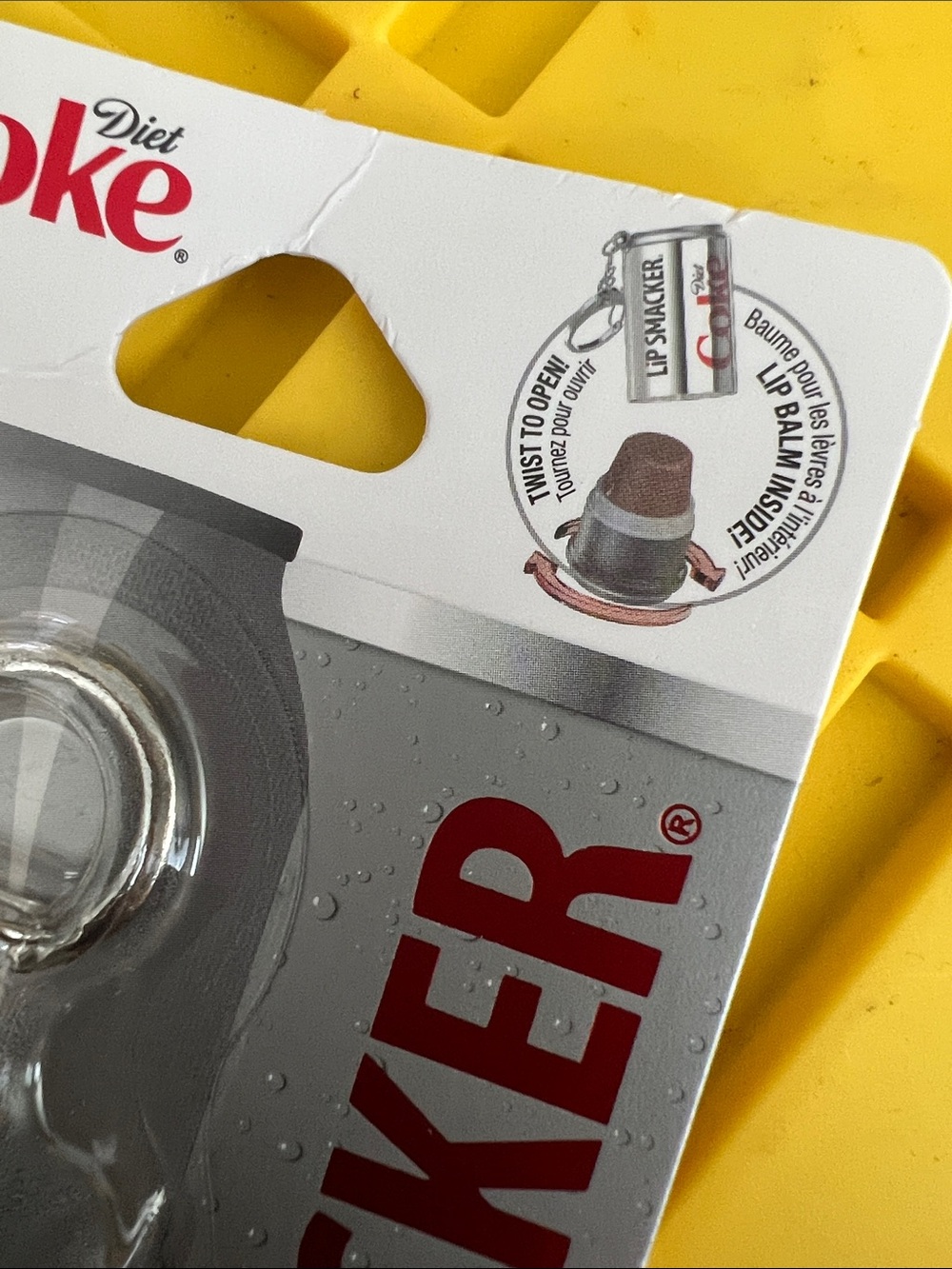 Diet Coke Lip Smacker Lip Balm Bag Charm Keychain NWT - Picture 5 of 8